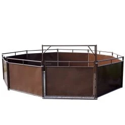Metro Gate Round Pen Sheeted 100' Brown