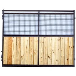 Metro Gate Horse Stall Panel 12' Estate Wood/Wire