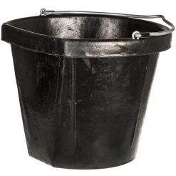 Fortex 18 Qt Flatback Rubber Bucket